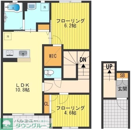 ラ・ヴィラーチェ デュオの物件間取画像